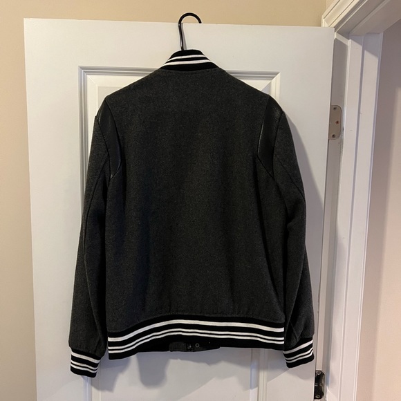 H&M Teddy Varsity Jacket - Grey - Picture 2 of 3